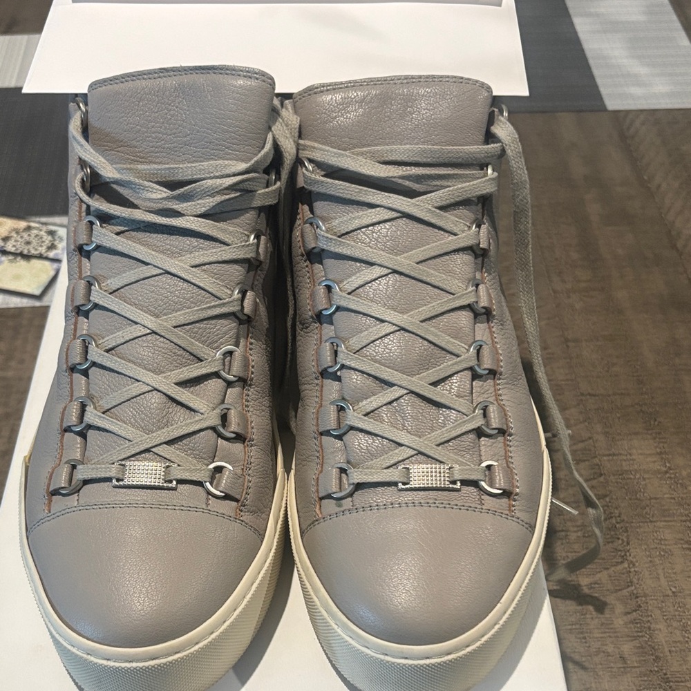 Balenciaga Gray High-Top Sneakers Men EU 44